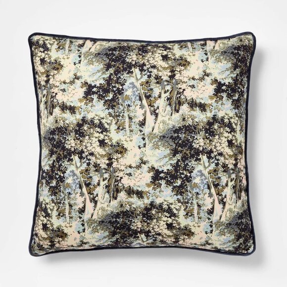 24"‎ Abstract Tree Throw Pillow with Gusset Navy - Threshold Studio McGee Target - Picture 1 of 7